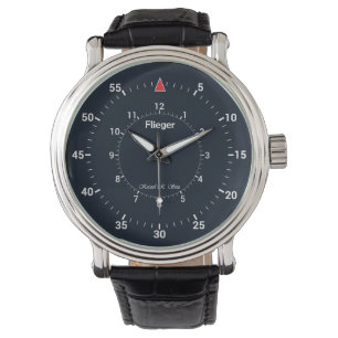 Kristel's Basic Flieger Dark Armbanduhr