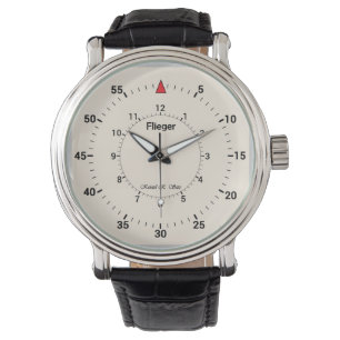 Kristel's Basic Flieger Light Armbanduhr