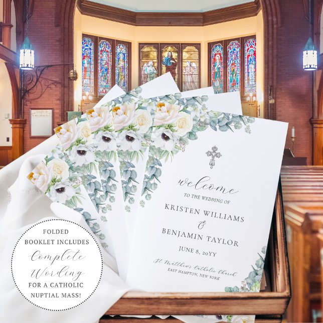 Kristen Catholic Mariage Mass Cérémonie Programme (Créateur téléchargé)