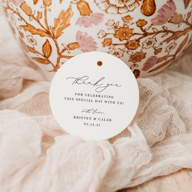 KRISTEN Moderne Minimalistische Hochzeit Vielen Da Geschenkanhänger (Von Creator hochgeladen)