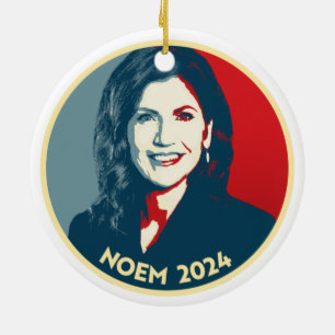KRISTI NOEM 2024 KERAMIK ORNAMENT