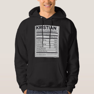 Kristian Nutrition Information Problem lösen Har Hoodie