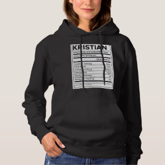 Kristian Nutrition Information Problem lösen Har Hoodie