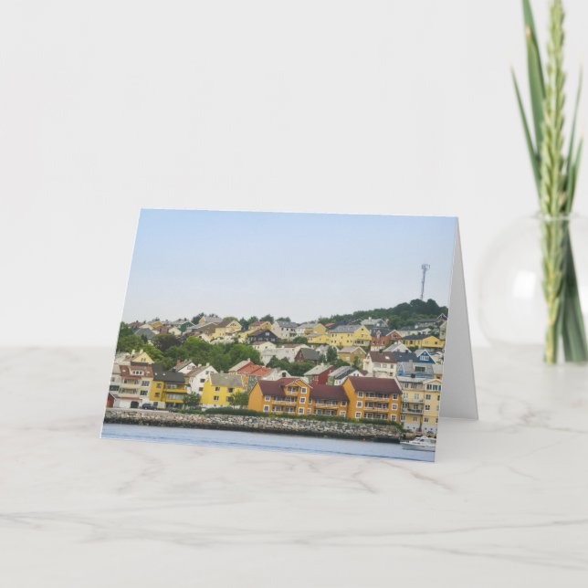 Kristiansund Norwegen Karte (Vorderseite)