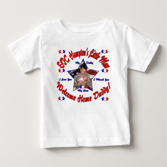 Kristies kundengebundenes willkommenes baby t-shirt (Vorderseite)