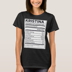 Kristina Nutrition Information Problem lösen Ha T-Shirt