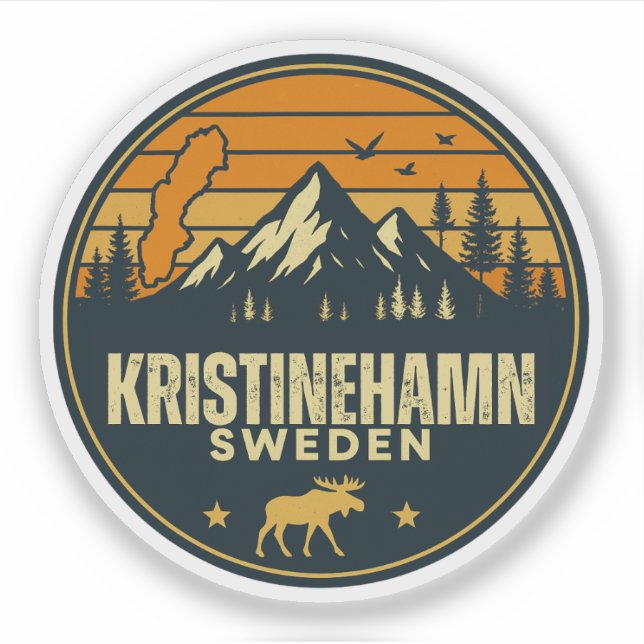 Kristinehamn, Schweden Aufkleber (Vorderseite)