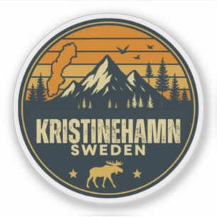 Kristinehamn, Schweden Sverige Aufkleber