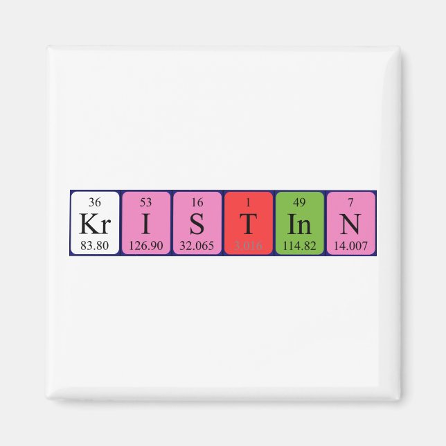 Kristinn-Magnet für periodische Tabellen Magnet (Vorne)
