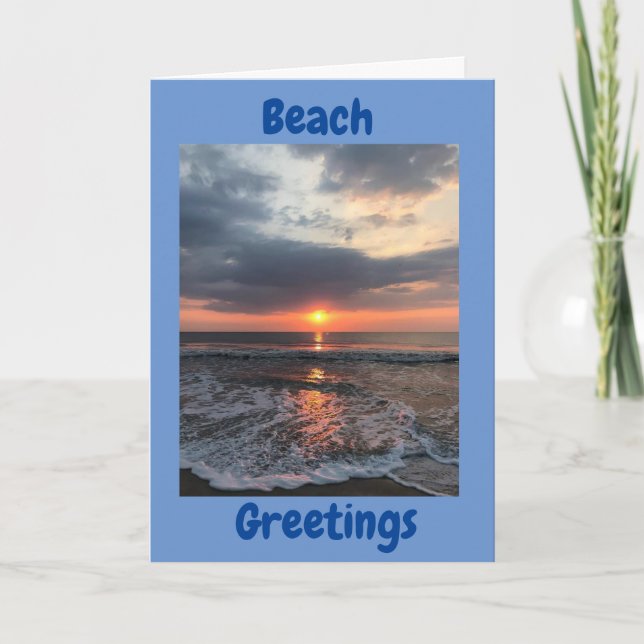 ****KRISTMAS GREETINS VOM STRAND**** KARTE (Vorderseite)