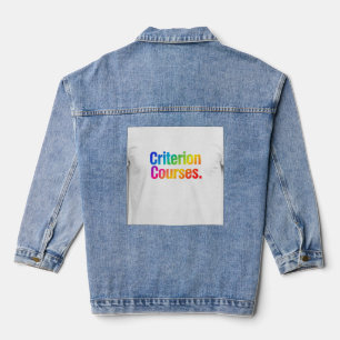 Kriterien Kurse. Jeansjacke