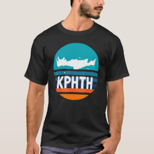 Kriti Karte von Kreta Griechenland & Kreta auf Gri T-Shirt