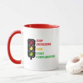 "Kritik unterlassen" Tasse
