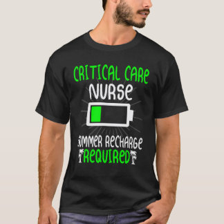 Kritische Pflegekrankenschwester Sommer-Neuladung  T-Shirt