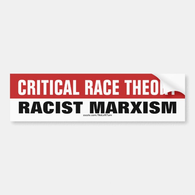 Kritische Rassentheorie ist rassistischer Marxismu Autoaufkleber (Vorne)