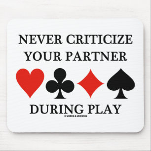 Kritisieren Sie nie Ihren Partner während des Mousepad