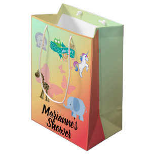 Kritter und Schmetterlinge Babydusche Mittlere Geschenktüte