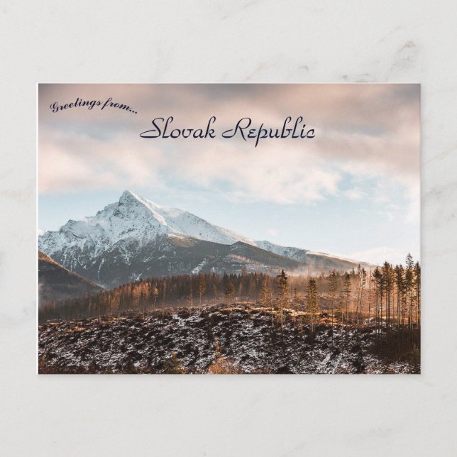 Krivan Berg in der Hohen Tatra Slowakische Republi Postkarte (Vorderseite)