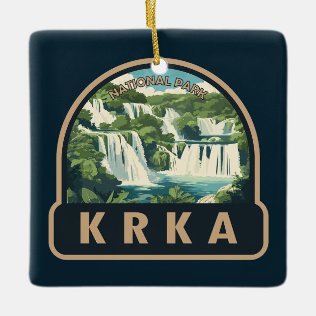 Krka Nationalpark Kroatien Reisen Kunst, Dichtung  Keramikornament (Vorderseite)