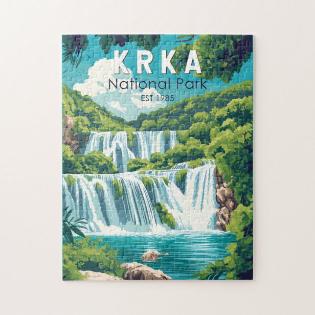 Krka Nationalpark Kvarnerbucht Vintag (Vertikal)
