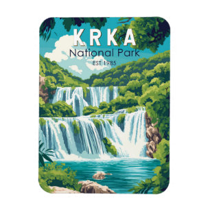 Krka Nationalpark Kvarnerbucht Vintag Magnet
