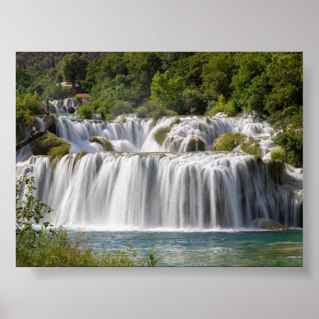 Krka-Wasserfall Poster (Vorne)