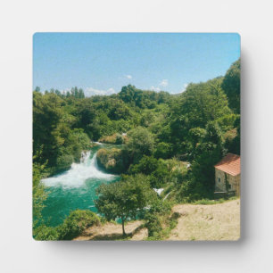 Krka Wasserfälle - Krka Nationalpark - Kroatien Fotoplatte