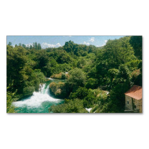 Krka Wasserfälle - Krka Nationalpark - Kroatien Magnetische Visitenkarte