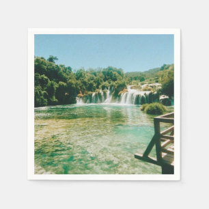 Krka-Wasserfälle - Krka-Nationalpark - Kroatien Serviette