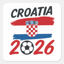 Kroatien 2026 Fußballfan-Design Flaggenfarben