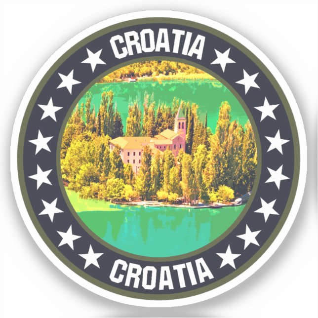 Kroatien Aufkleber (Vorderseite)