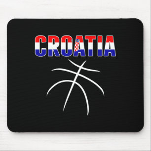 Kroatien Baseball Fans Trikot - Kroatische Flagge  Mousepad