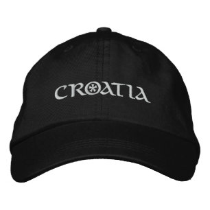Kroatien Bestickte Baseballkappe