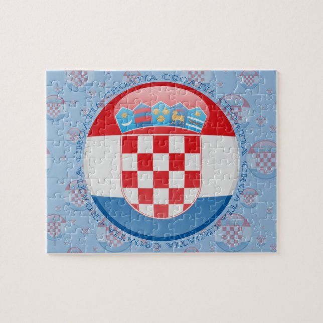 Kroatien-Blasen-Flagge (Horizontal)