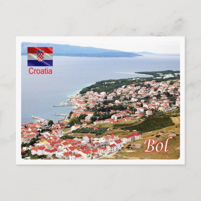 Kroatien - Bol - Postkarte (Vorderseite)