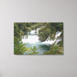 Kroatien, Dalmatien, Nationalpark Krka Falls Leinwanddruck