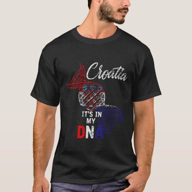 Kroatien DNA T-Shirt (Vorderseite)