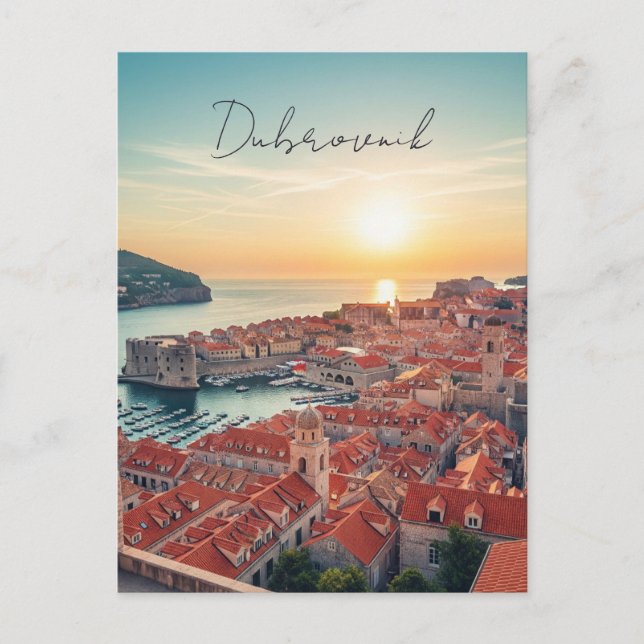 Kroatien Dubrovnik Reise Postkarte (Vorderseite)