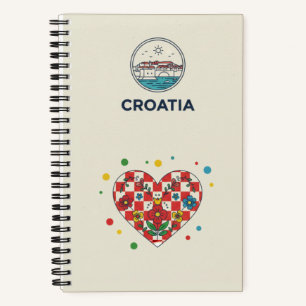 Kroatien-Erbe & Licitara-Herz-Fotoarchiv Notizbuch