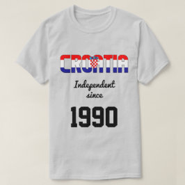 Kroatien Feier zur Unabhängigkeit der Flaggen T-Shirt