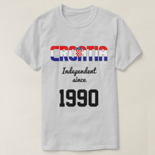 Kroatien Feier zur Unabhängigkeit der Flaggen T-Shirt