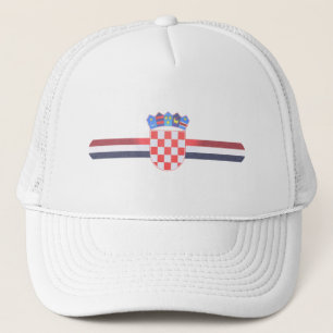 Kroatien-Fernlastfahrer-Hut - kroatische Flagge Truckerkappe