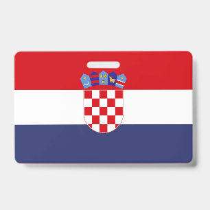 Kroatien-Flagge Ausweis