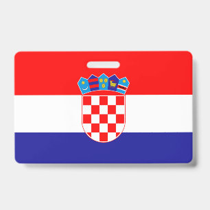 Kroatien-Flagge Ausweis