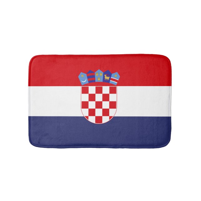 Kroatien-Flagge Badematte (Vorderseite)