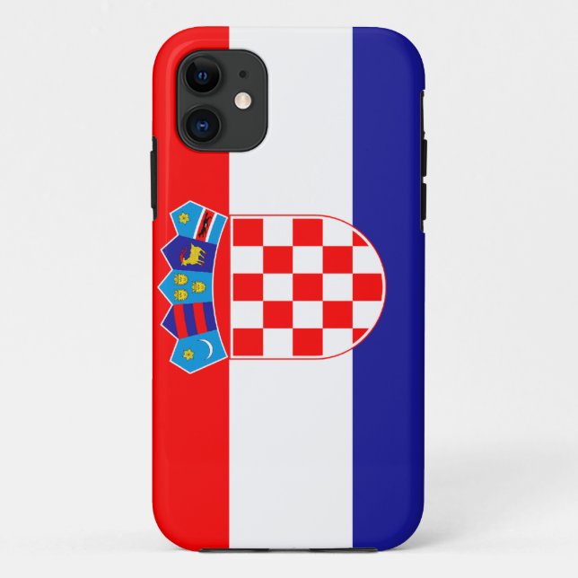 Kroatien-Flagge Case-Mate iPhone Hülle (Rückseite)