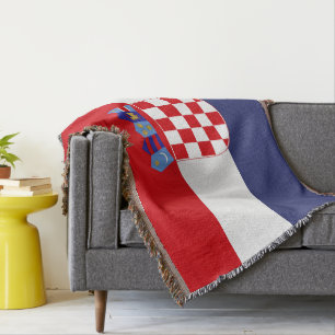 Kroatien-Flagge Decke