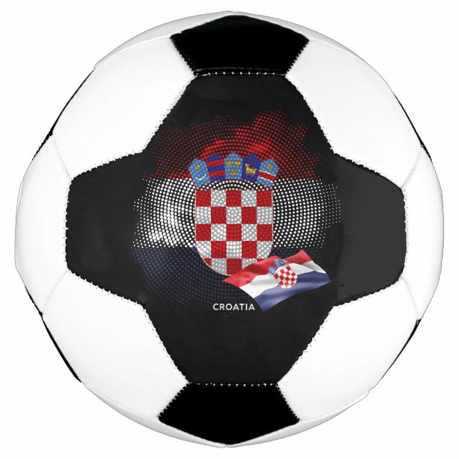 Kroatien-Flagge Fußball (Vorderseite)