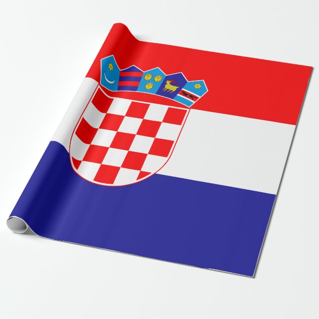 Kroatien-Flagge Geschenkpapier (Ungerollt)