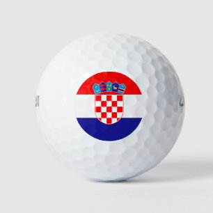 Kroatien-Flagge Golfball